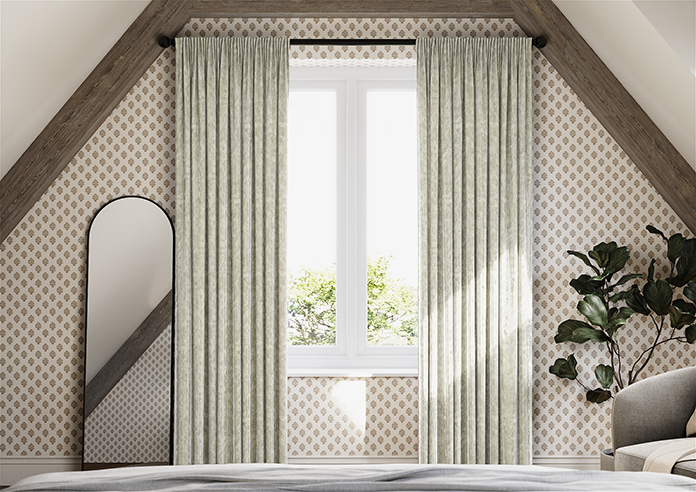 Crushed Velvet, Ivory - Made to Measure Curtains - Image 3